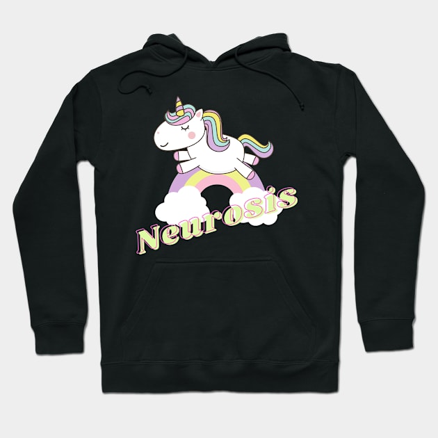 neurosis ll unicorn Hoodie by j and r